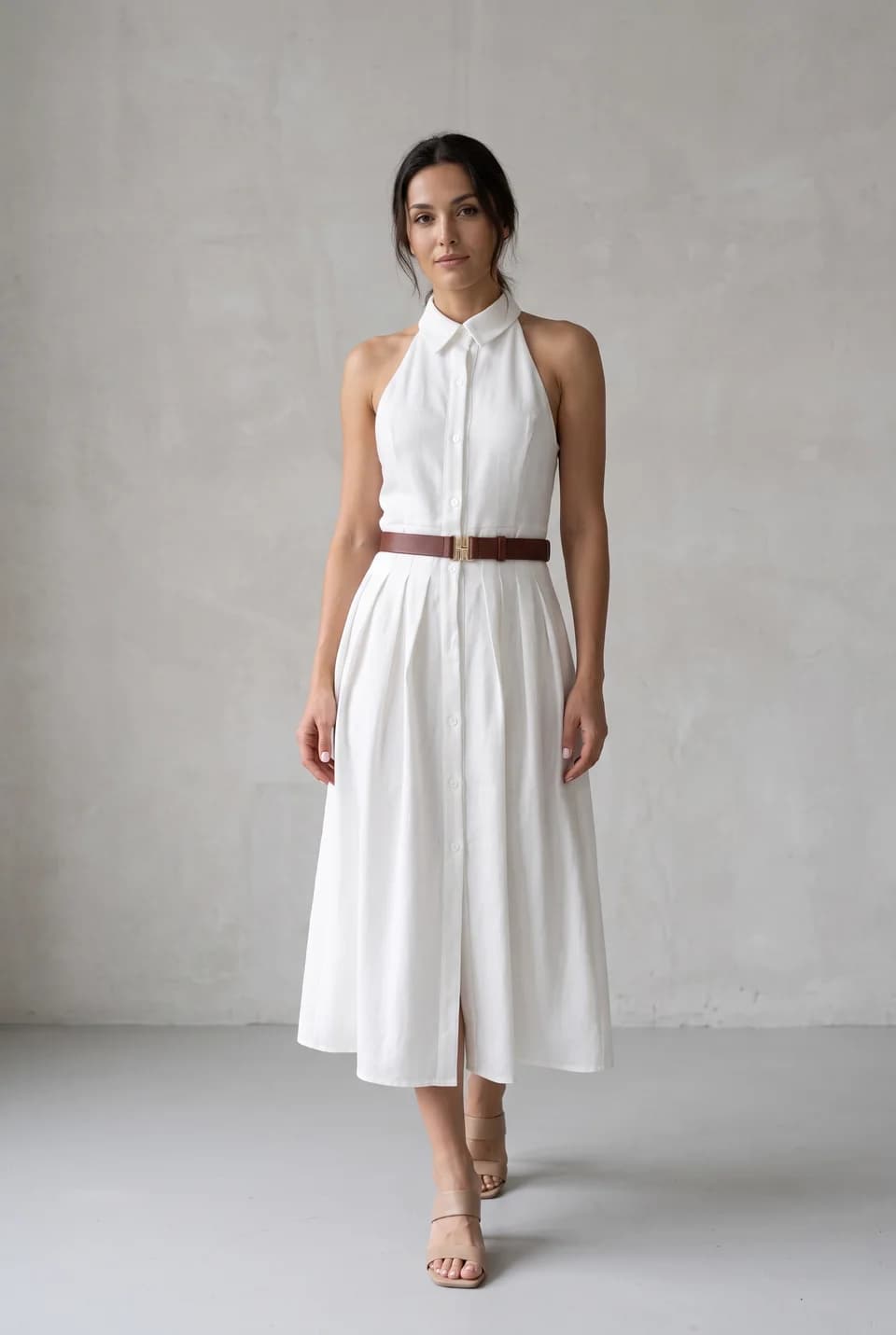 YAFA white dress editorial preview